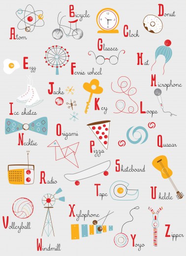 Lisa DeJohn Alphabet Poster