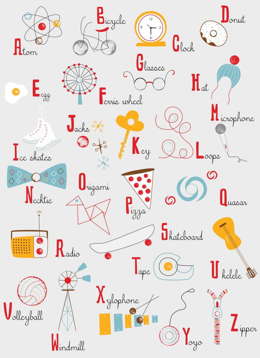 Lisa DeJohn Alphabet Poster